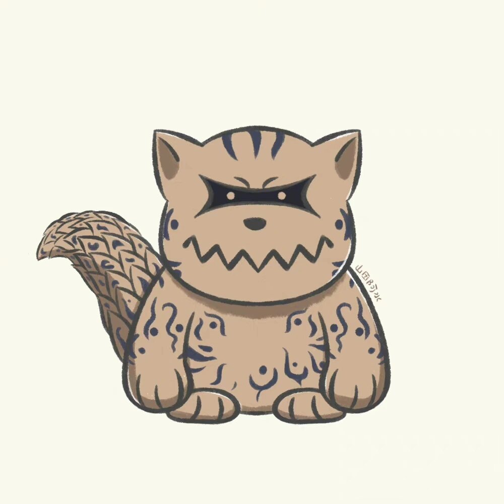 火影忍者|q版尾兽合集～可可爱爱的96 创作者山田阿水的尾兽系列画