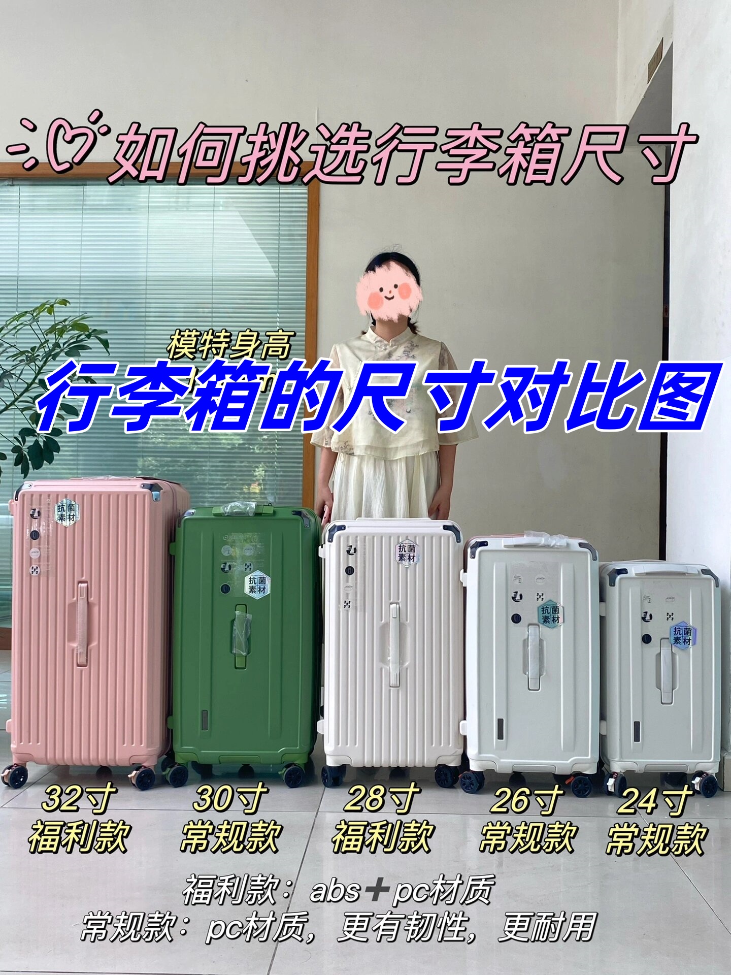 行李箱的尺寸对比图