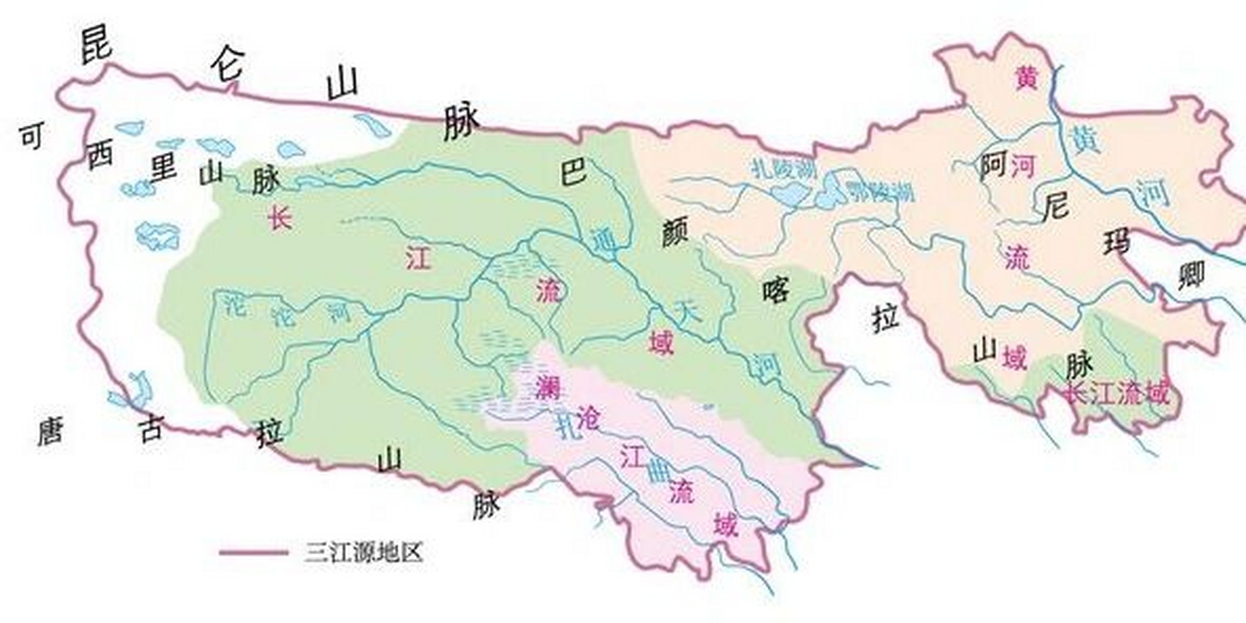 中国地理—青藏地区之高原湿地—三江源地区 1.