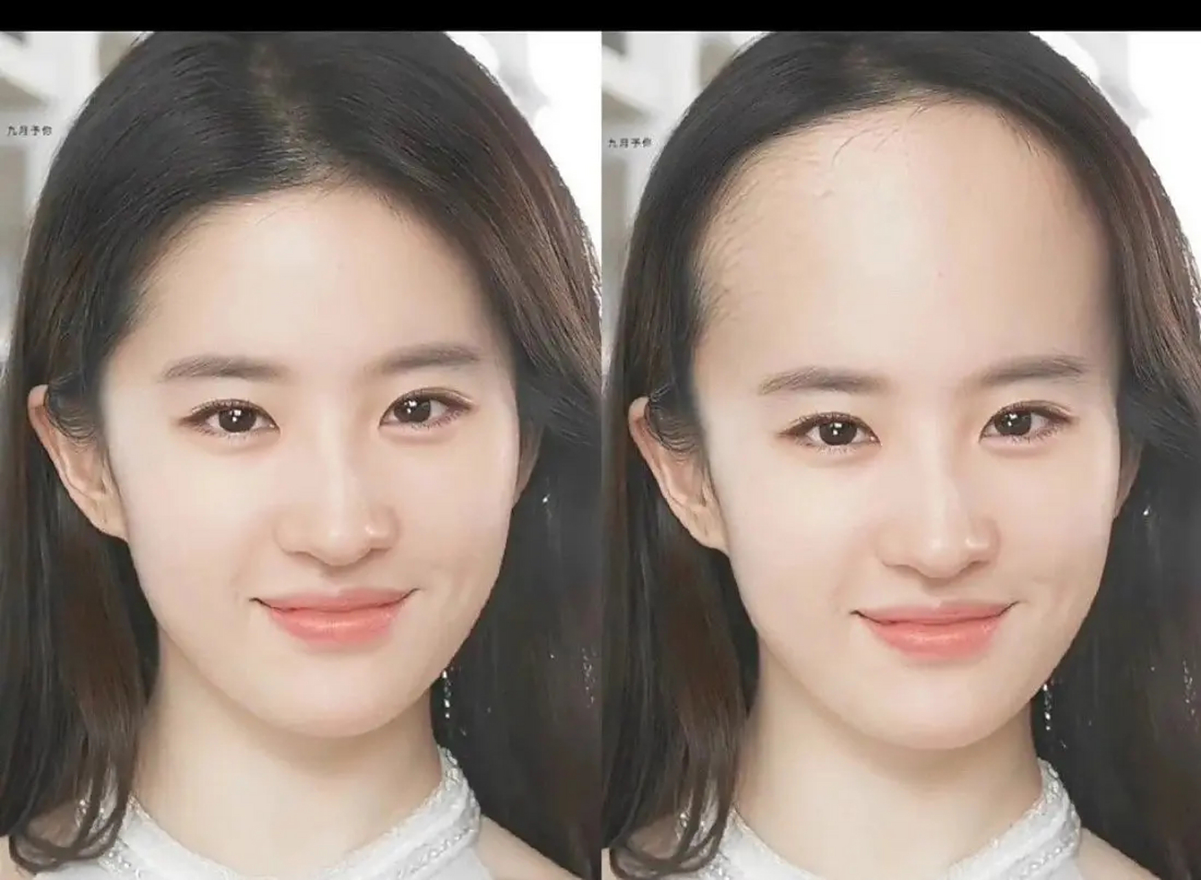 高颜值的人就算是高发际线也是好看的