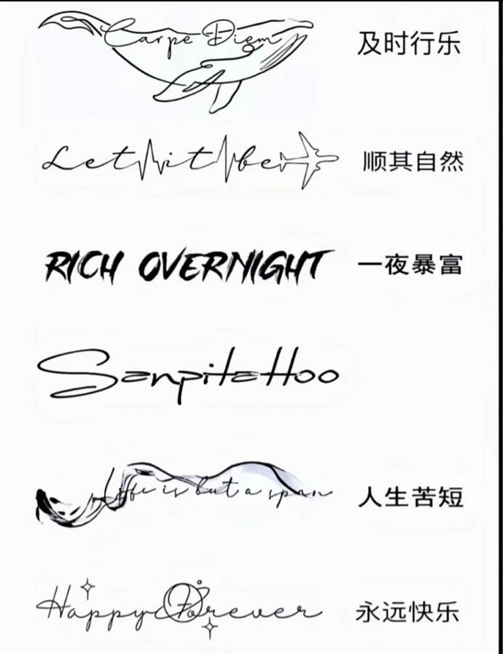 纹身花体字母 英文字母手稿