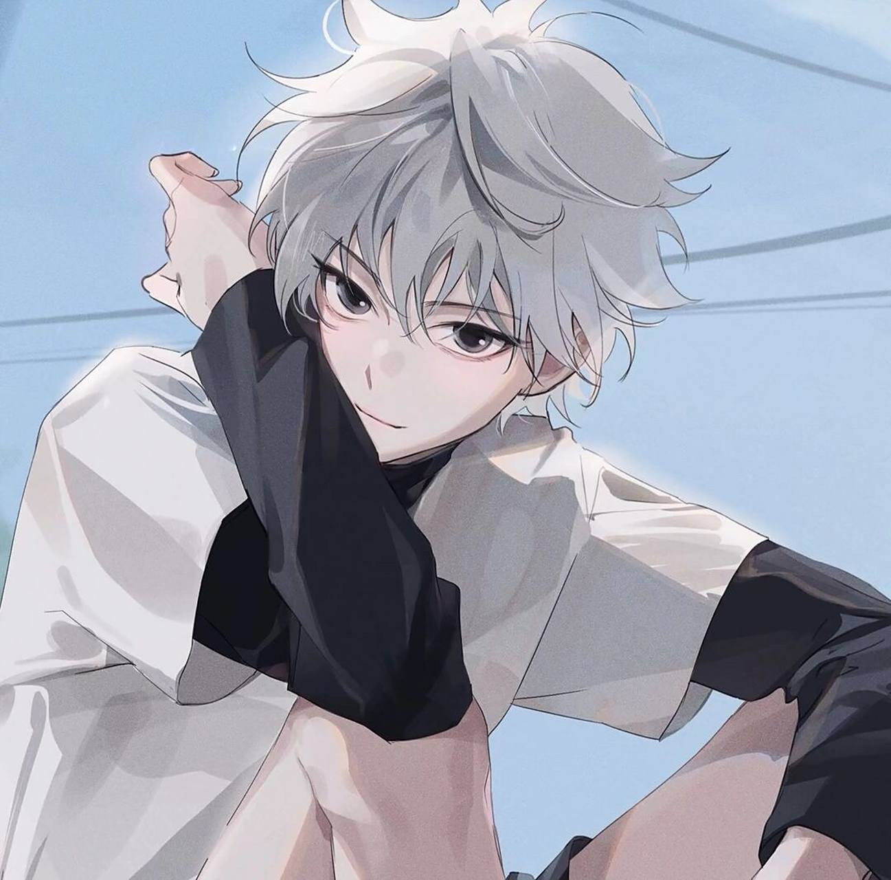 每张都超帅的动漫男头 喝水都会胖的人,我建议你喝奶茶