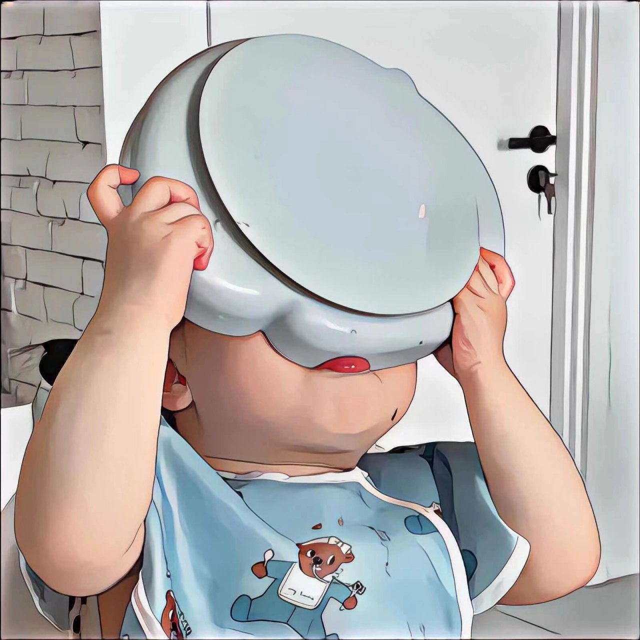 可爱吃货头像 吃碳水才最快乐呀