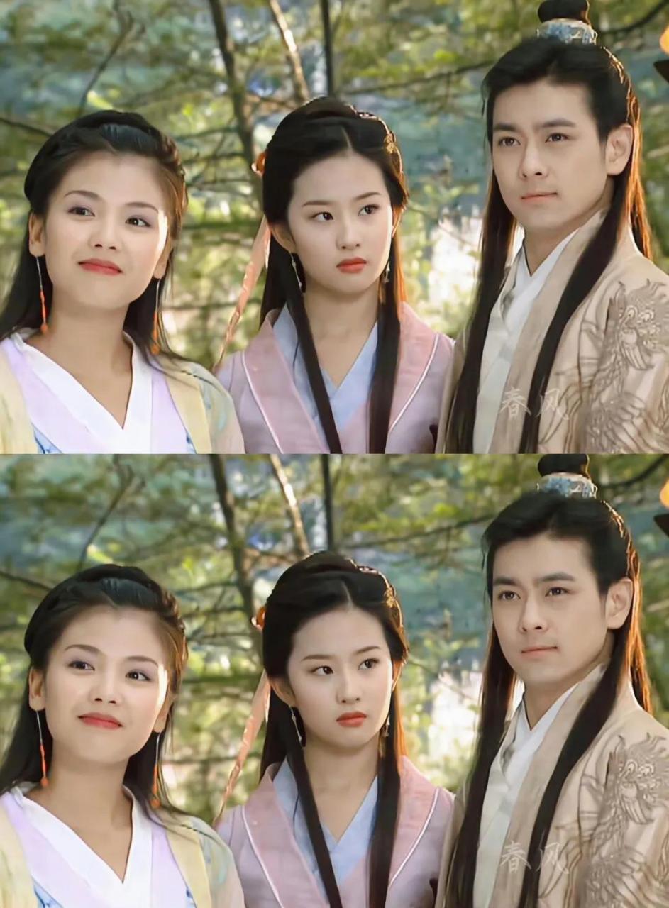 当年天龙八部里的刘涛和刘亦菲,她们看着就真的很像古代的女子,这应该