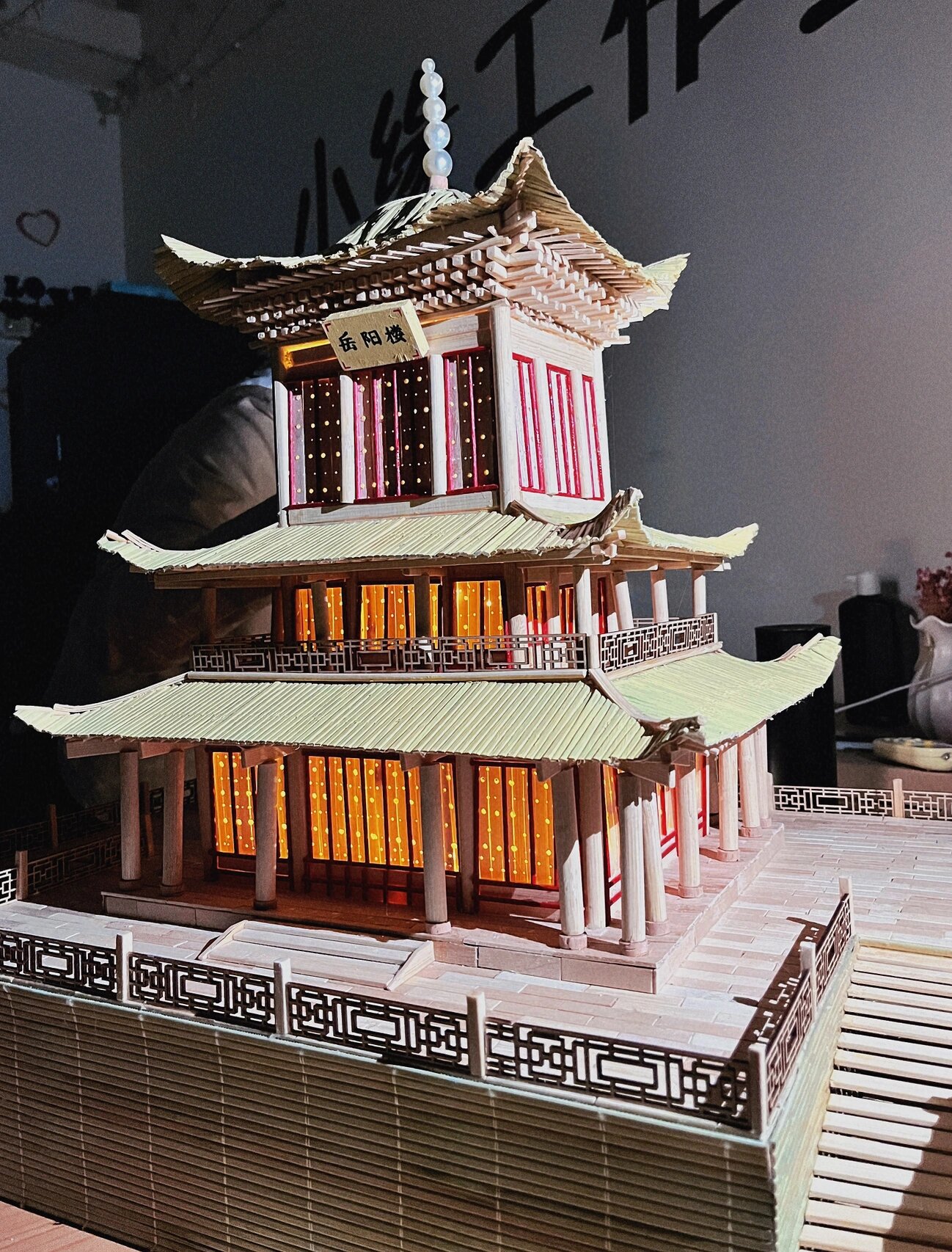 岳阳楼古建筑模型制作