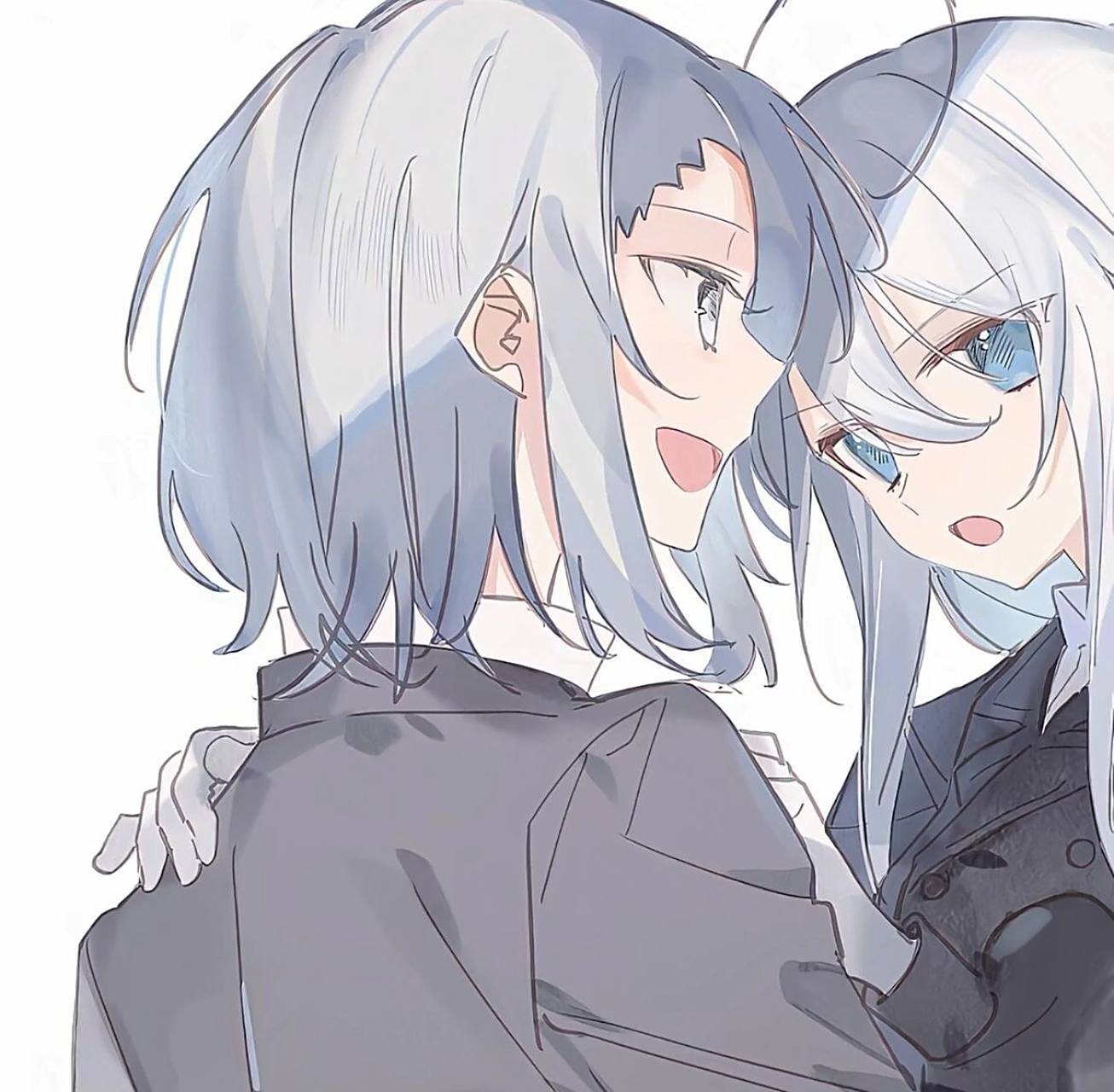 女漫闺头 动漫头像 头像 女生头像 闺蜜头像 画师:高木樹理