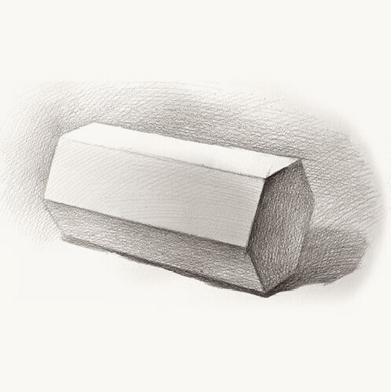 素描基础|如何画好六棱柱?