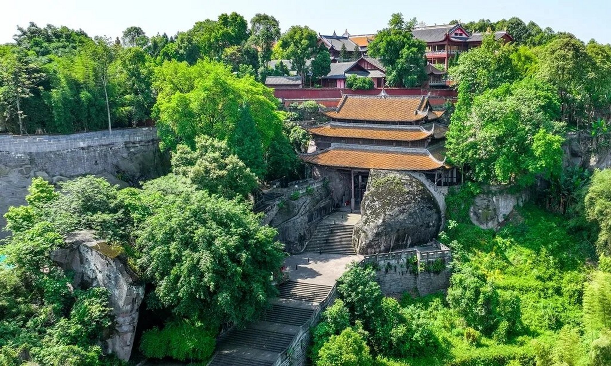 访古 | 合川周末游十大耍事① (5)02涞滩二佛寺 顺着城墙走便到涞滩