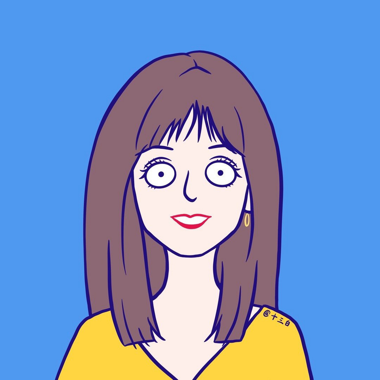 快乐大本营 快乐家族 五人证件照插画版头像 何炅 谢娜 李维嘉 吴昕