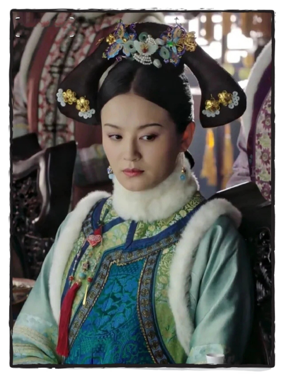 如懿传不同位分旗头盘点-贵人篇(中) p1-p2  白蕊姬贵人时期  图一