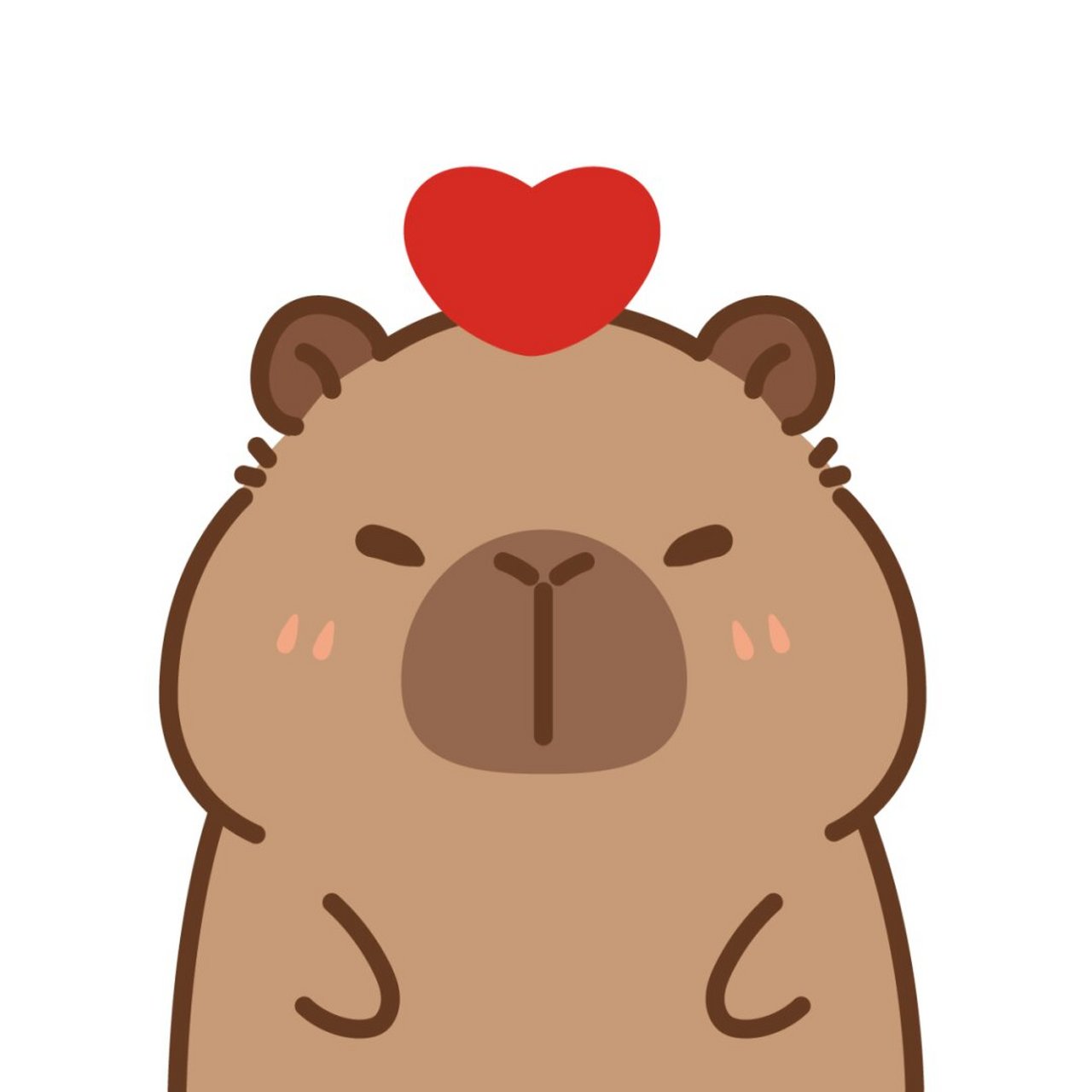 原创|卡皮巴拉水豚鼠ip,卡通形象插画表情包,治愈系ip,元气满满,活泼