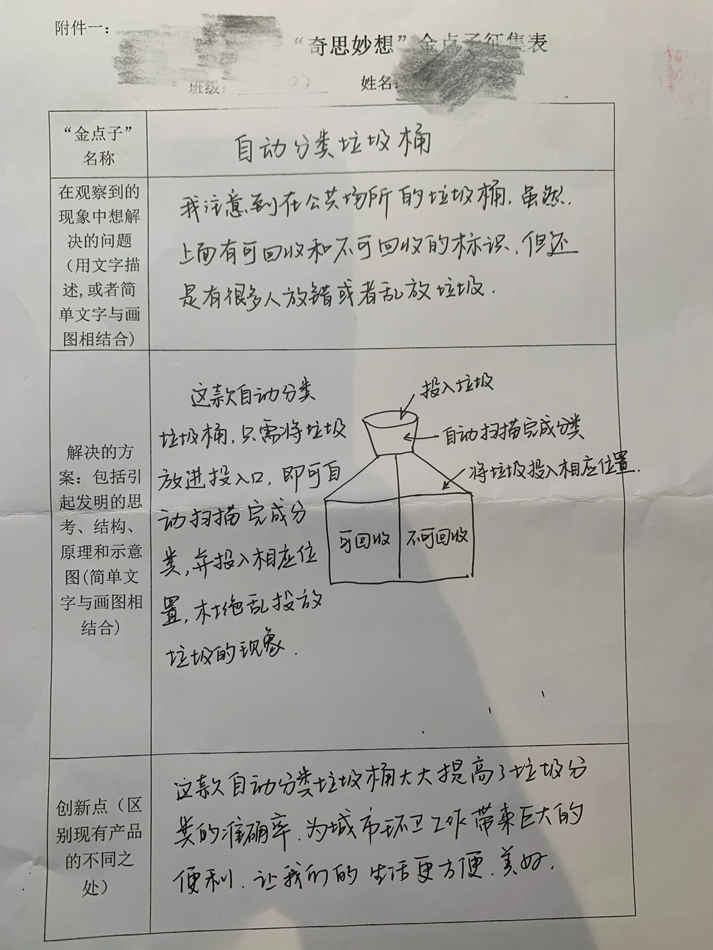 "奇思妙想"金点子