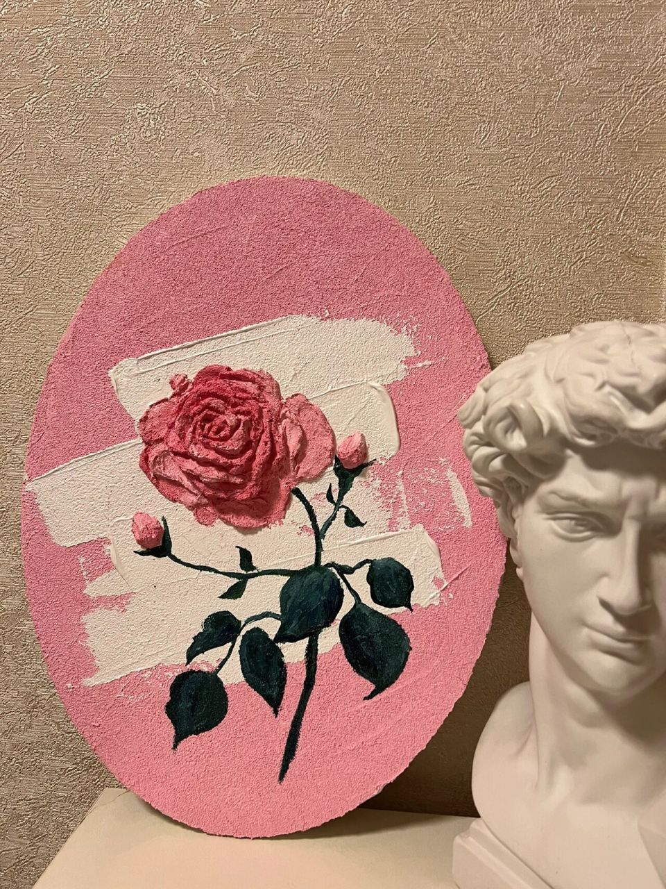 肌理画 玫瑰花   临摹