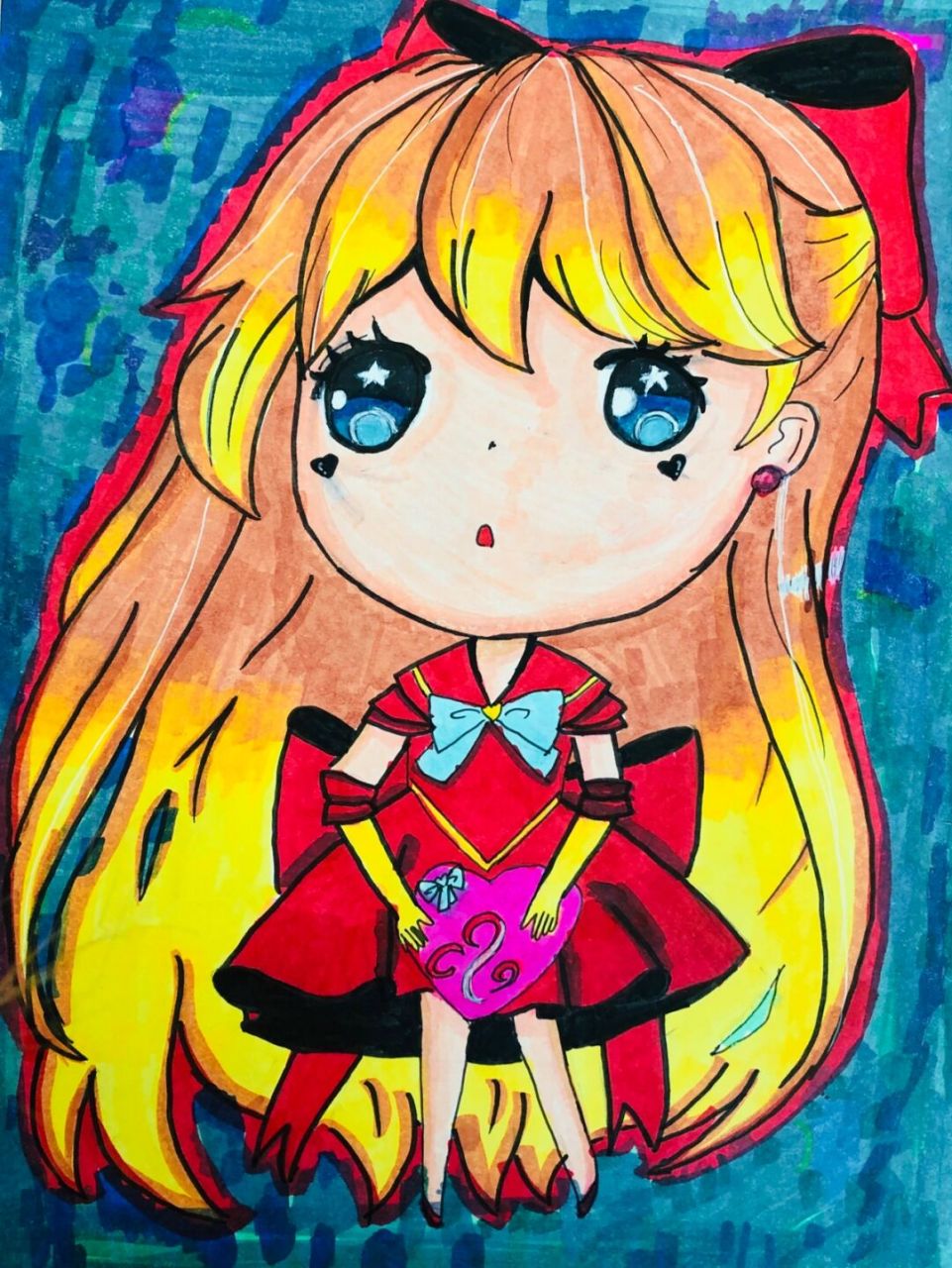 《美少女q版人物》|7岁以上动漫临摹作品 暑假特色课程: 一周五节课