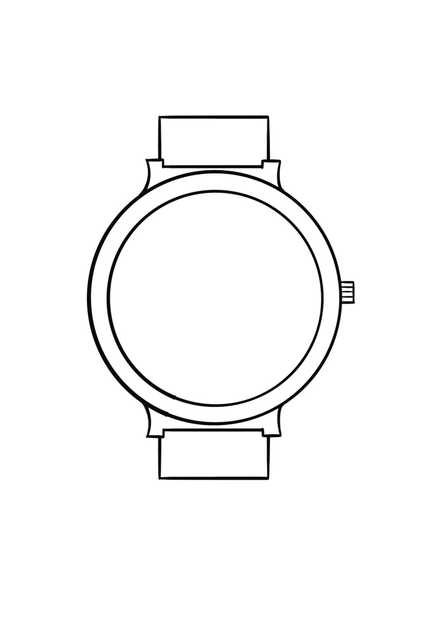 简笔画教程分享  手表