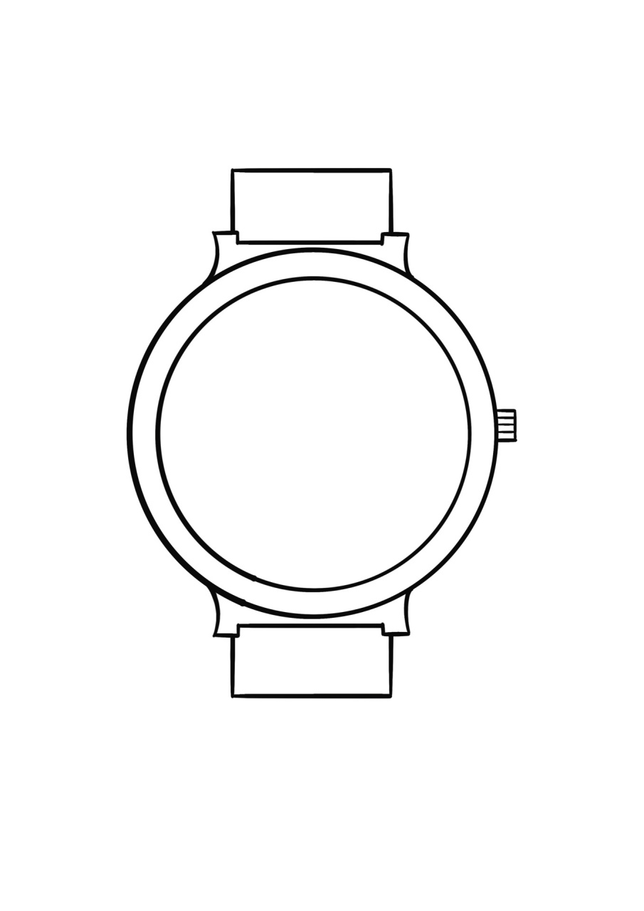 手表简笔画铁拳虎图片