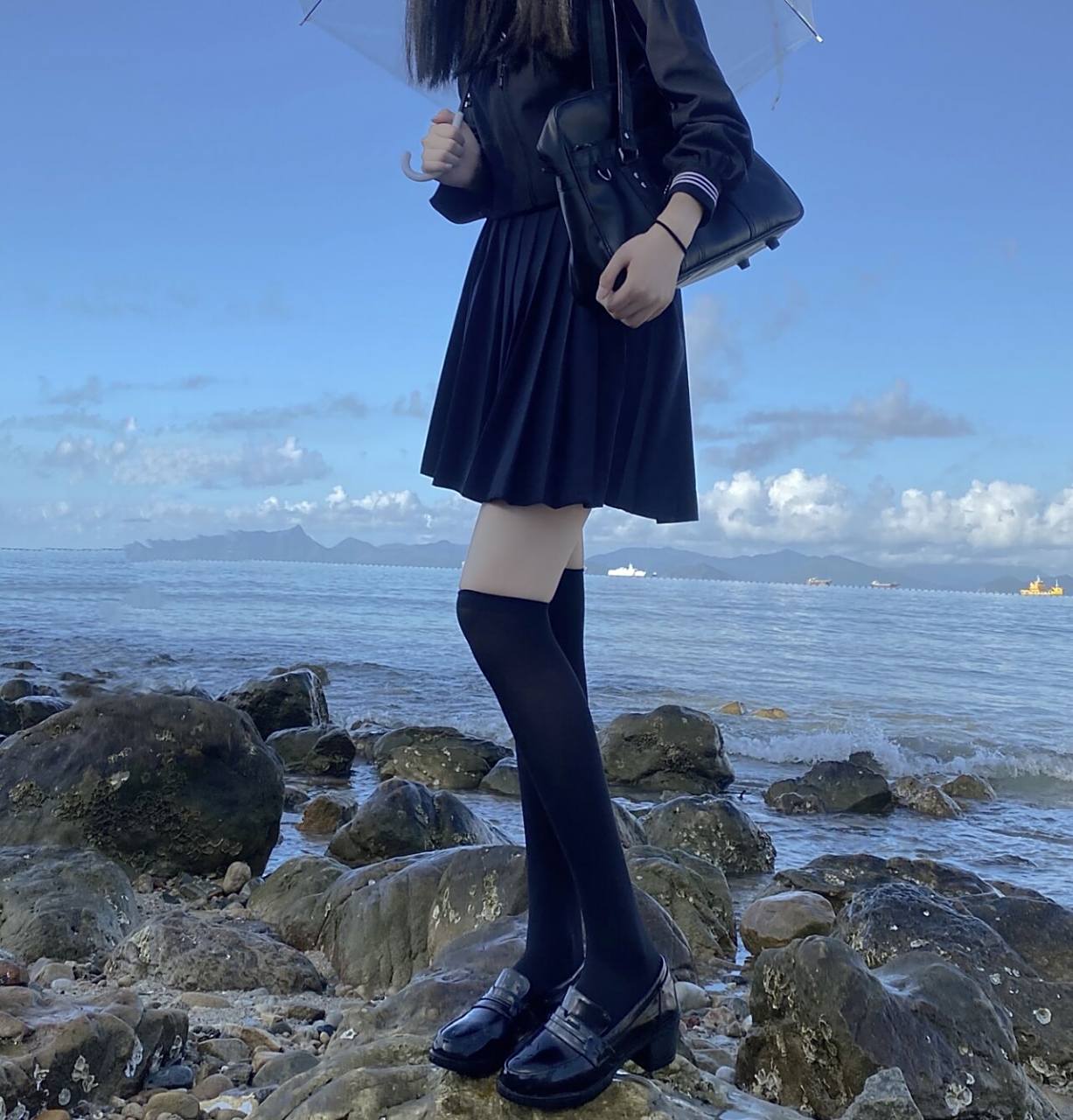 jk过膝白丝袜 夏日瘦腿神器~ 薄款过膝袜 白色搭配不易出错 jk女孩的