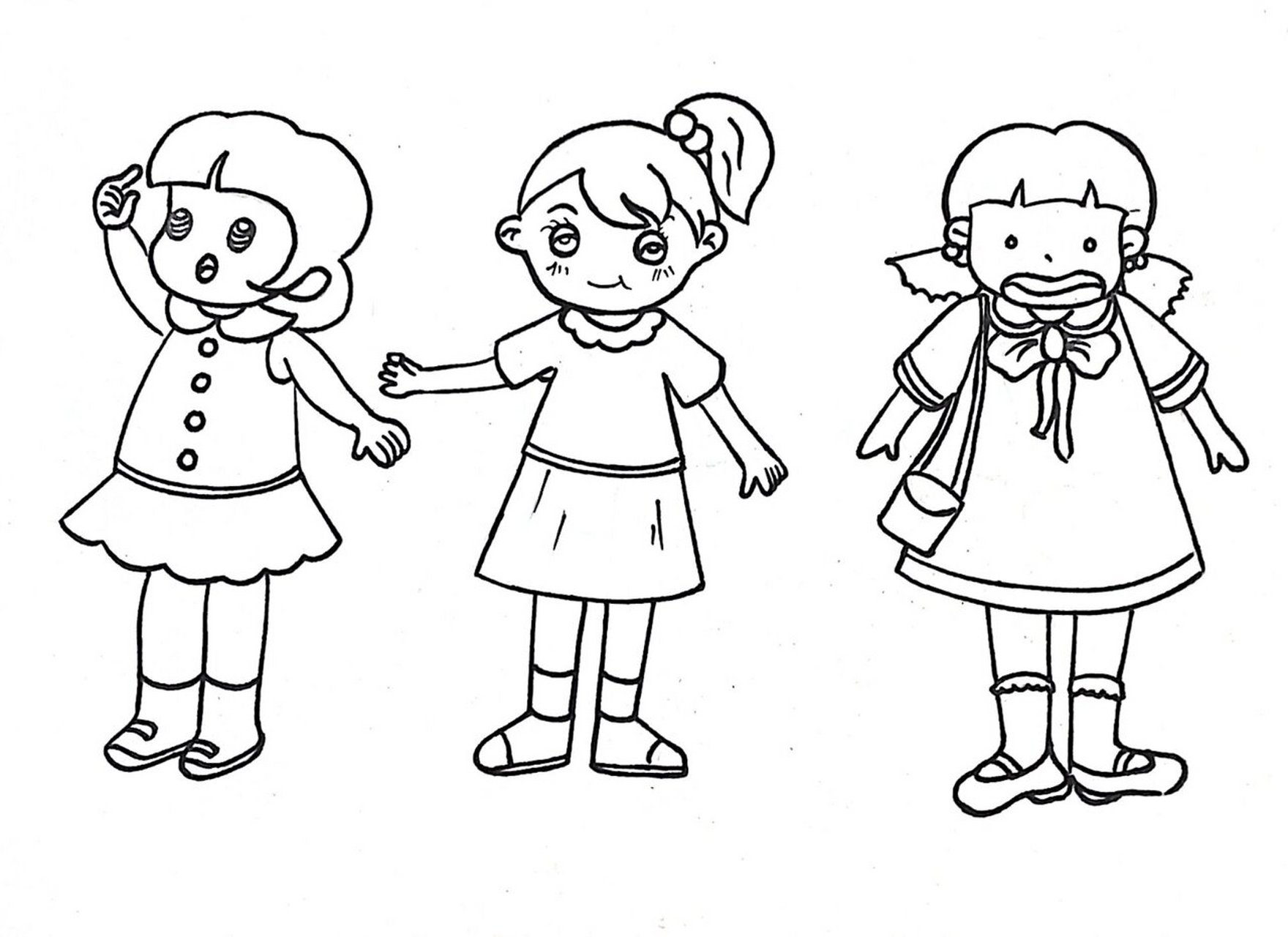 简笔画小人物～ 你懂我的奇奇怪怪我陪你可可爱爱