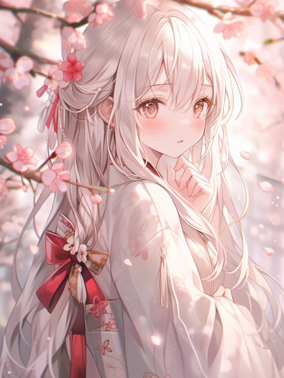 淡雅古风头像壁纸插画素材女生头像壁纸