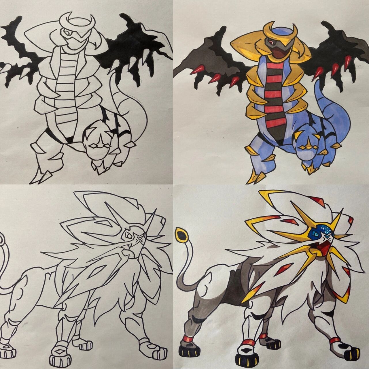 神奇宝贝 宝可梦 简笔画 涂色教程