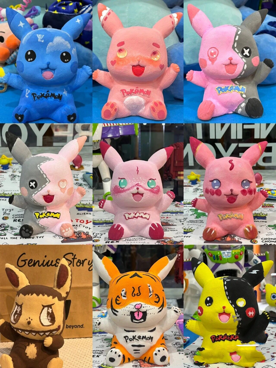 石膏娃娃皮卡丘配色参考合集!