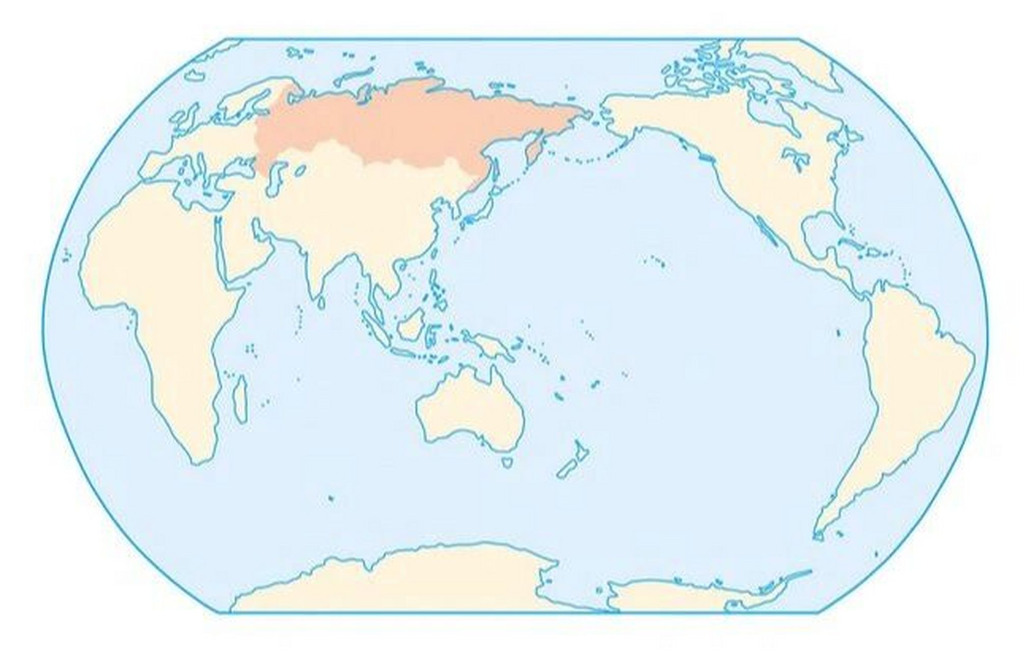横跨亚欧大陆北部(1)世界上面积最大的国家:俄罗斯横跨亚欧大陆的北部