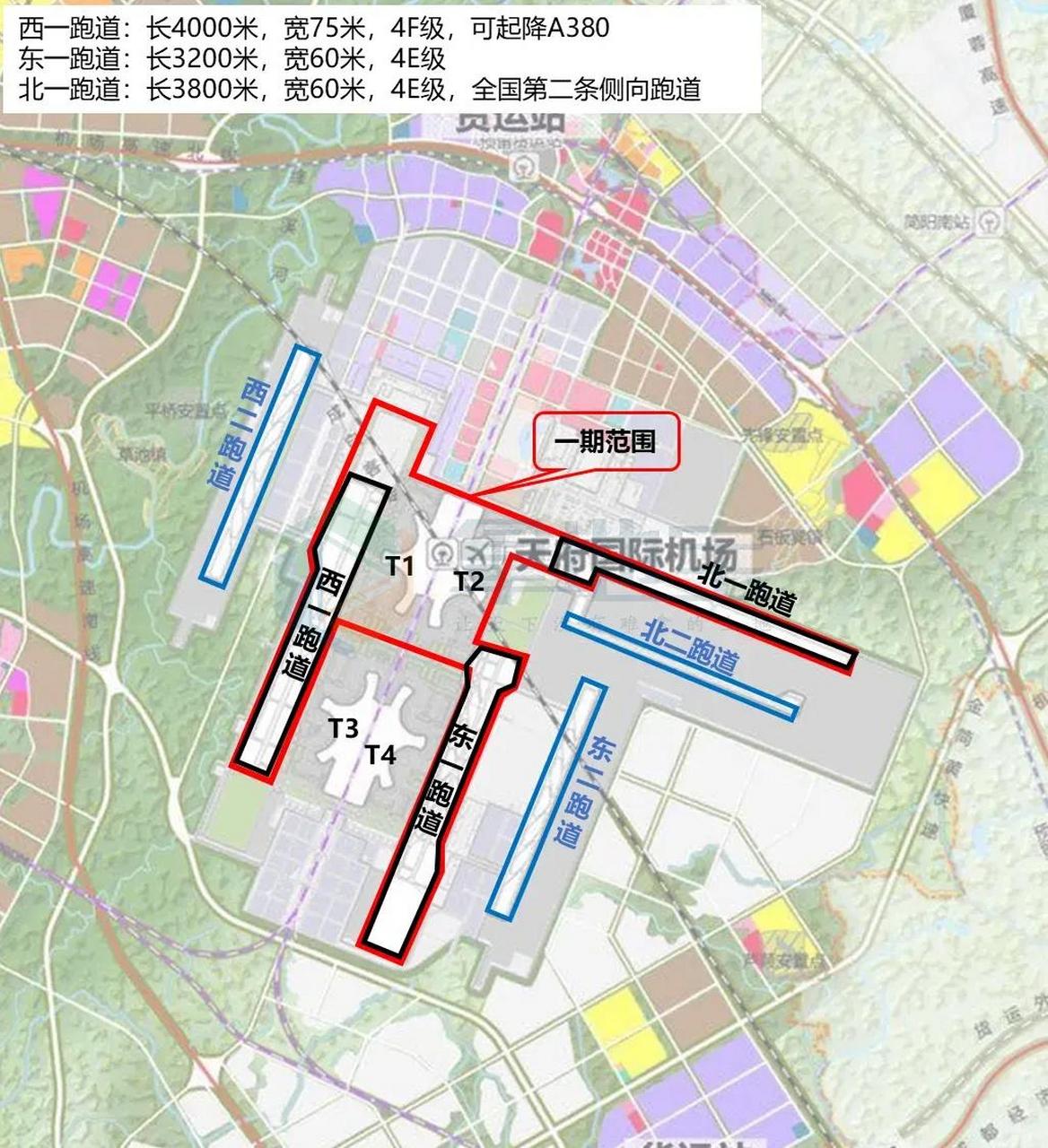 天府国际机场规划图片