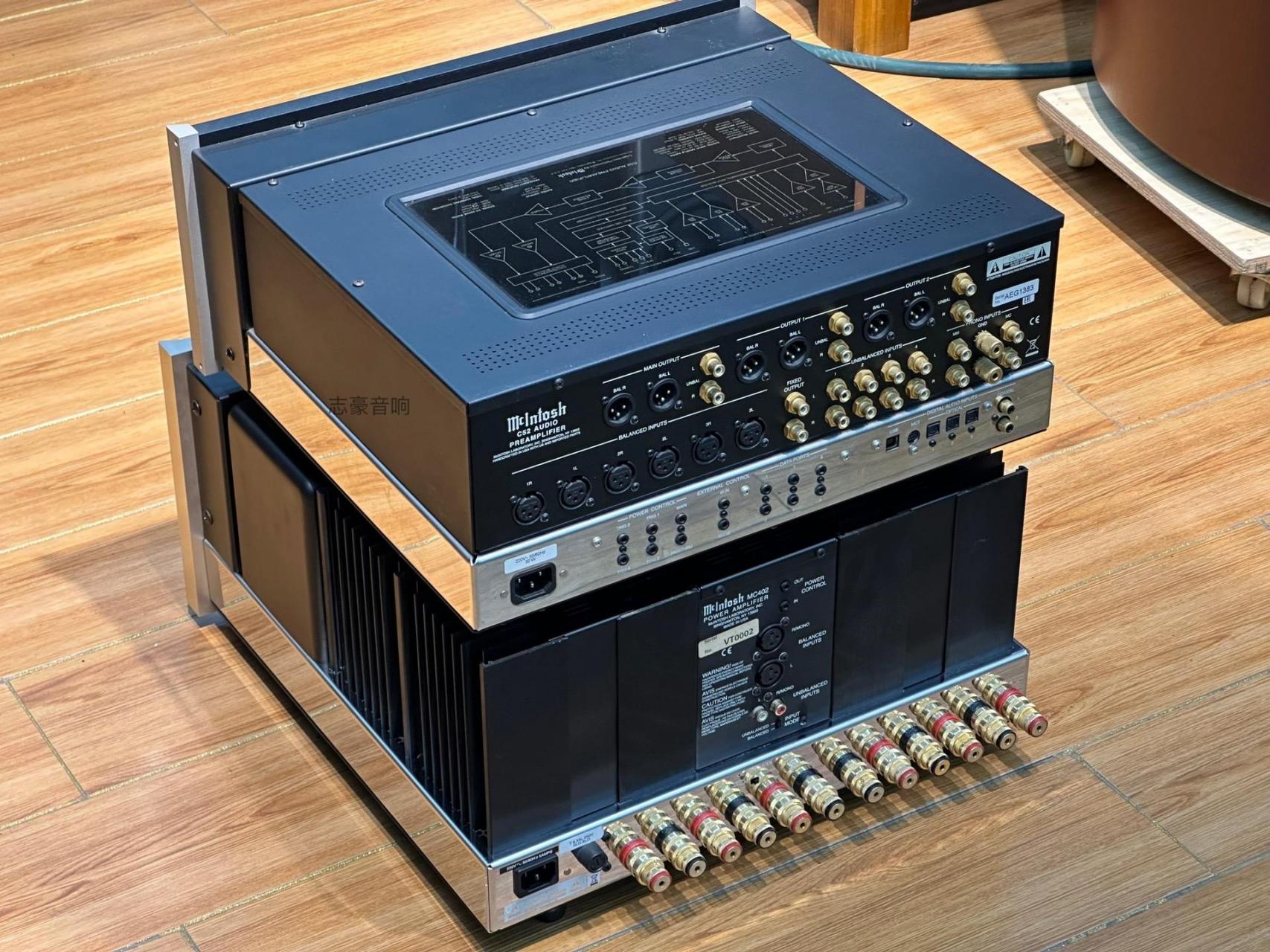 美国麦景图mc402后级c52前级功放.