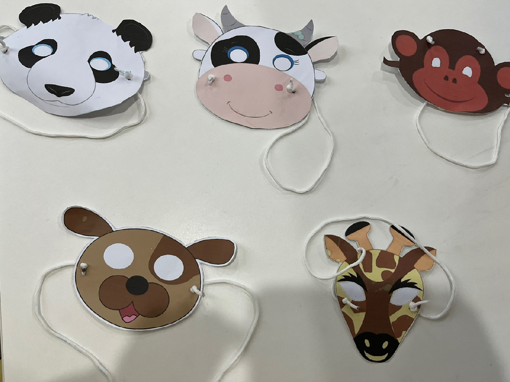 英语教具———动物面具制作 三上第四单元公开课创意——给所有的