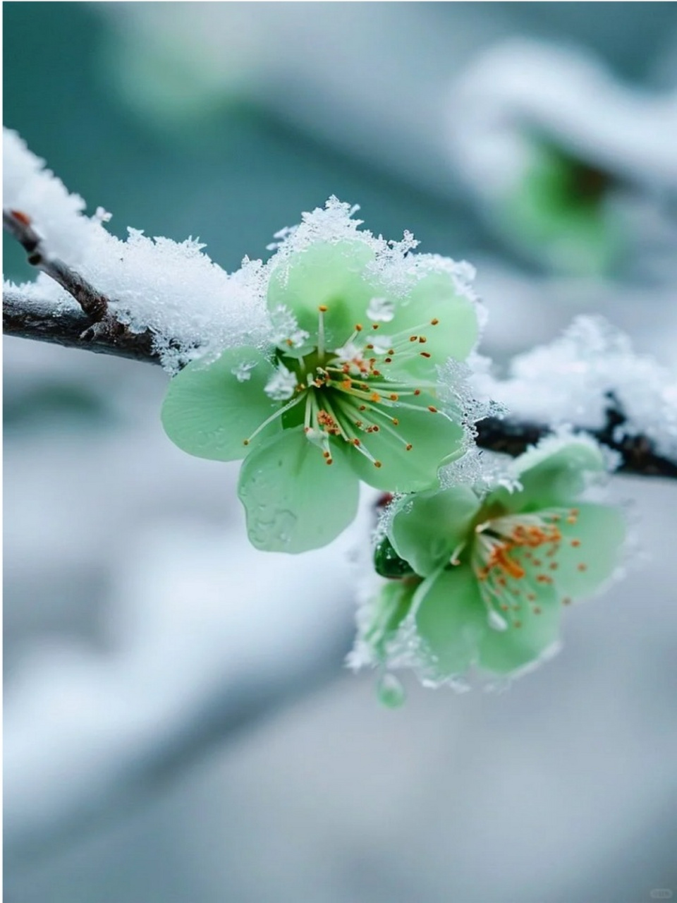 在寒冷的冬季开花,无论环境多恶劣,也并阻挡不了它开花的步伐