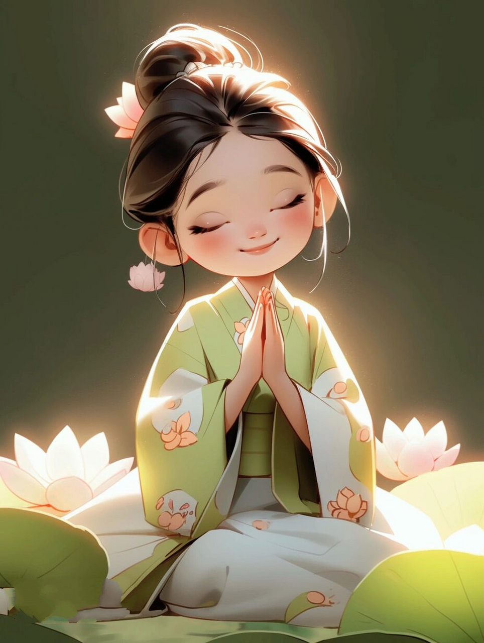 佛系女生头像|荷花头像|好运莲莲