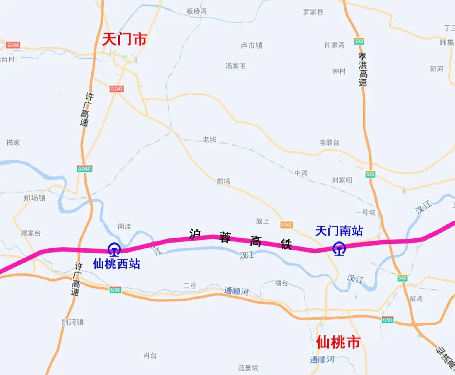 仙桃西站地图图片