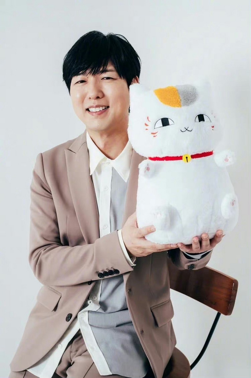 夏目友人帐# 神谷浩史·井上和彦 跟猫咪老师的合照