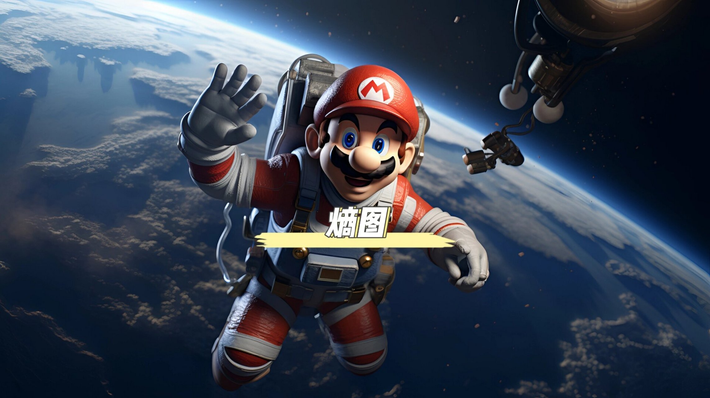 横屏高清壁纸马里奥电脑屏保平板壁纸4k 横屏壁纸4k高清图ai创意设计