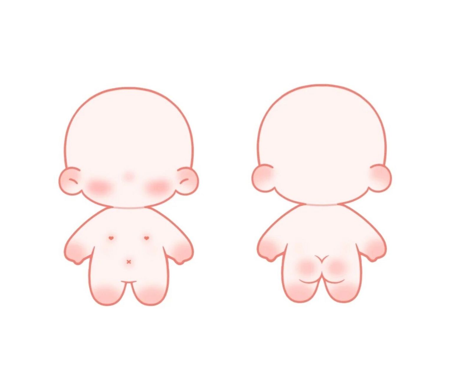 96【无偿】棉花娃娃模板91 【94已更新】q版模板棉花娃娃体模板