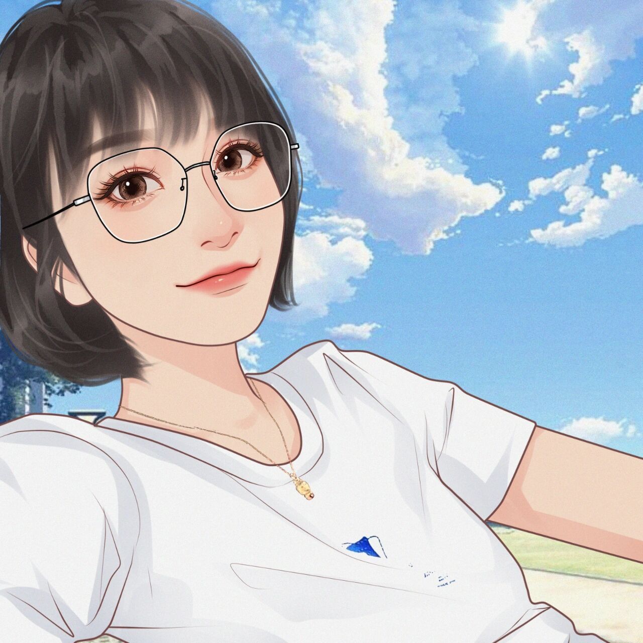 女生头像|微信头像|小众人物头像 t恤女孩头像|头像约稿|手绘画画