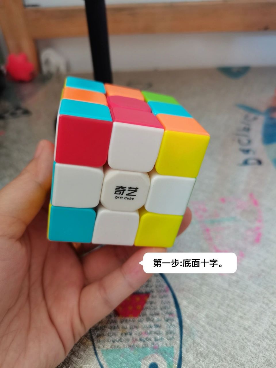 恢复魔方步骤 首先了解魔方的基本构造 6个面,各面的颜色.