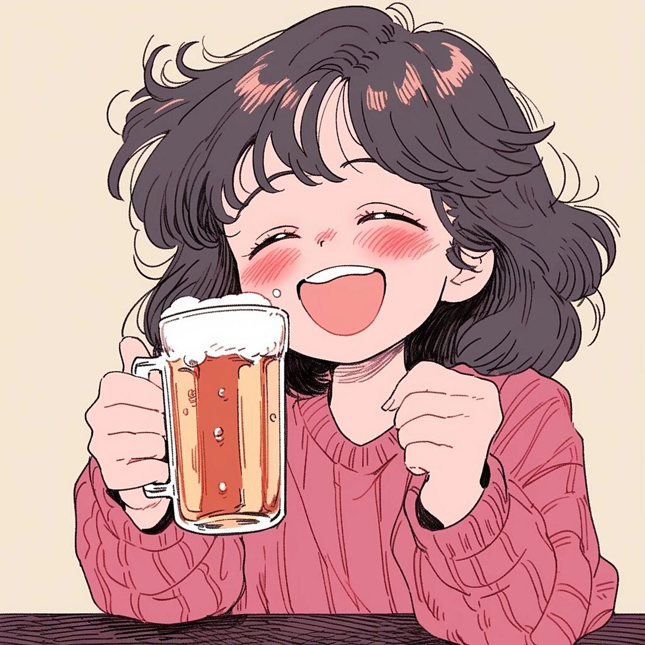 女生头像|能饮一杯无 哈啤酒的快乐 喝酒的快乐 谁能体会