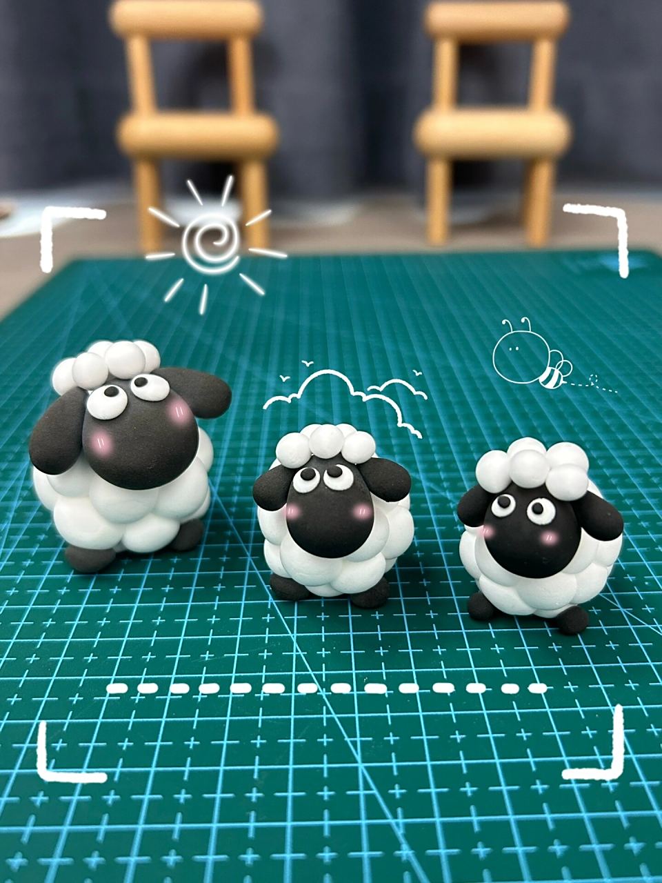 小羊肖恩 | 超轻黏土 | 图文教程 谁不想要拥有一只软绵绵的小羊呢