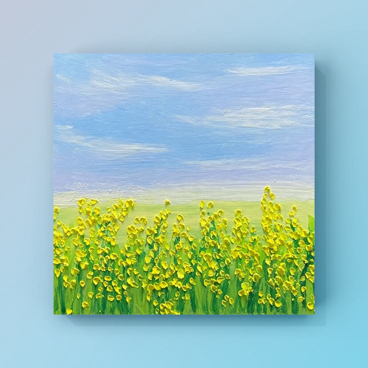 【油画棒61油菜花】临摹 7715good time 9898 加载金灿灿的