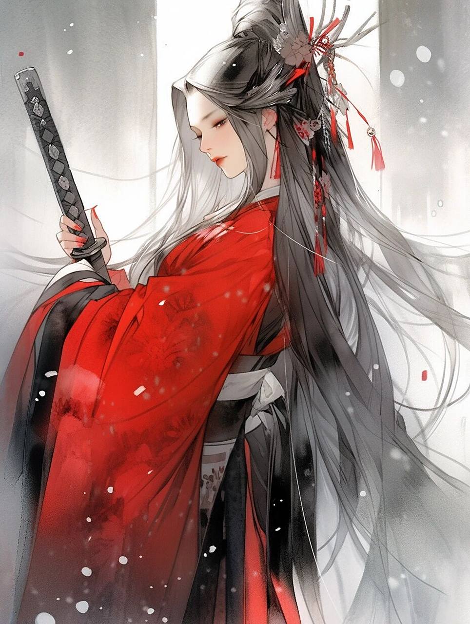 古风美女丨你的红衣大师姐(二). 既然大家那么喜欢,我就再更两组!