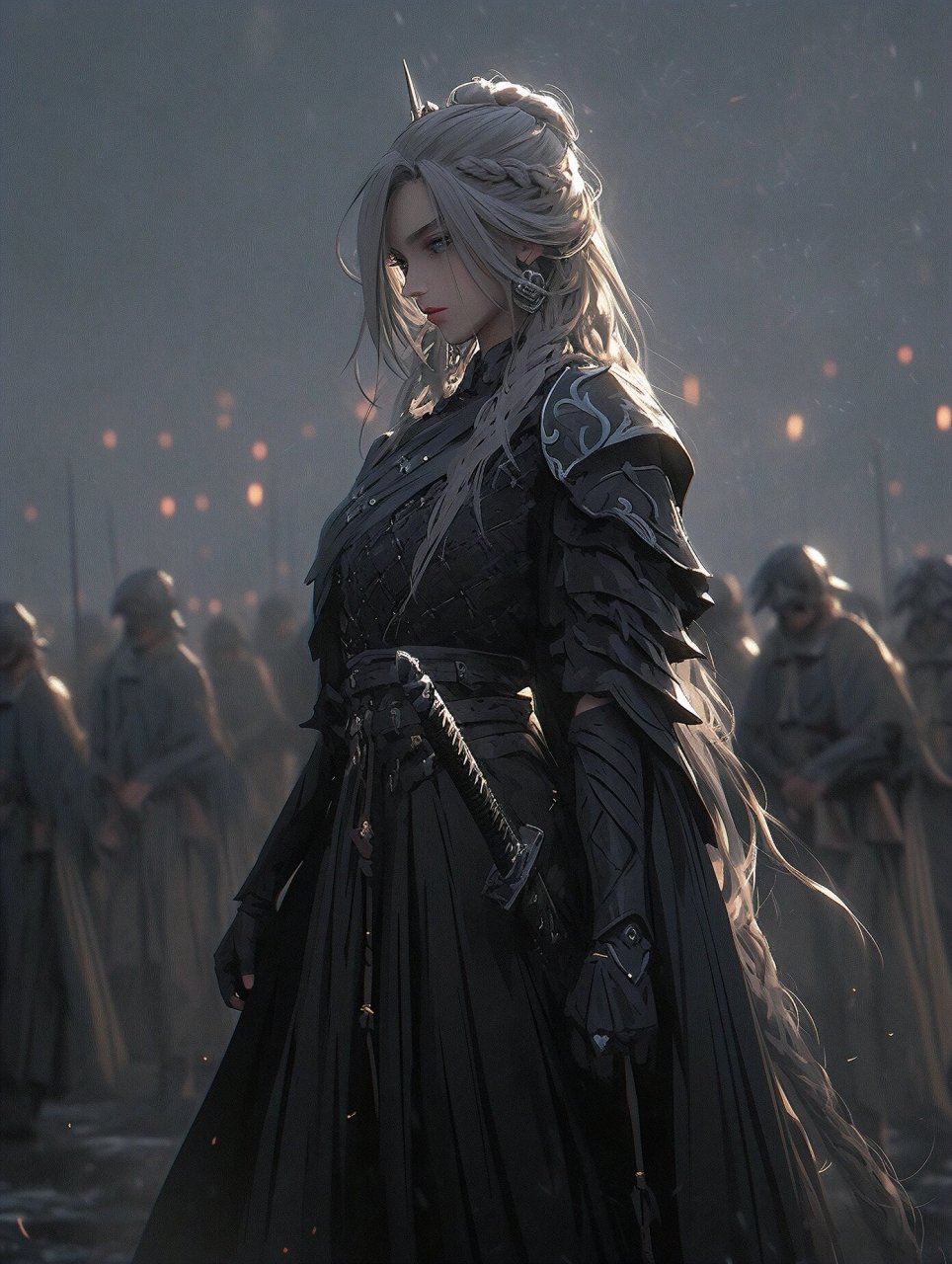 黑袍女侠 #动漫壁纸# #气质美女# #动漫头像# #动漫女生头像# #壁纸