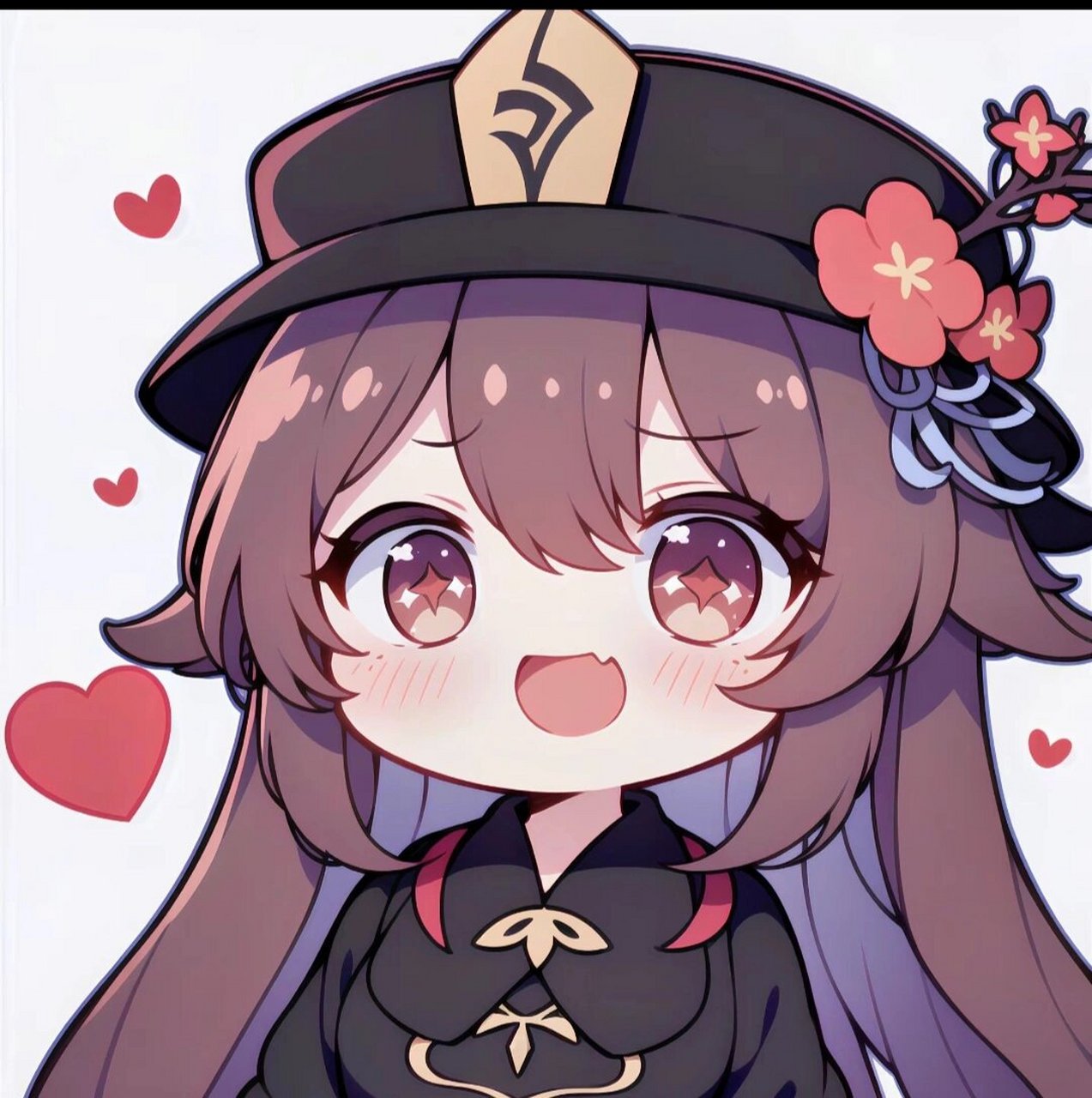 原神胡桃 胡桃q版头像来啦～宝子们快来收藏起来吧～ 图片来源:网络