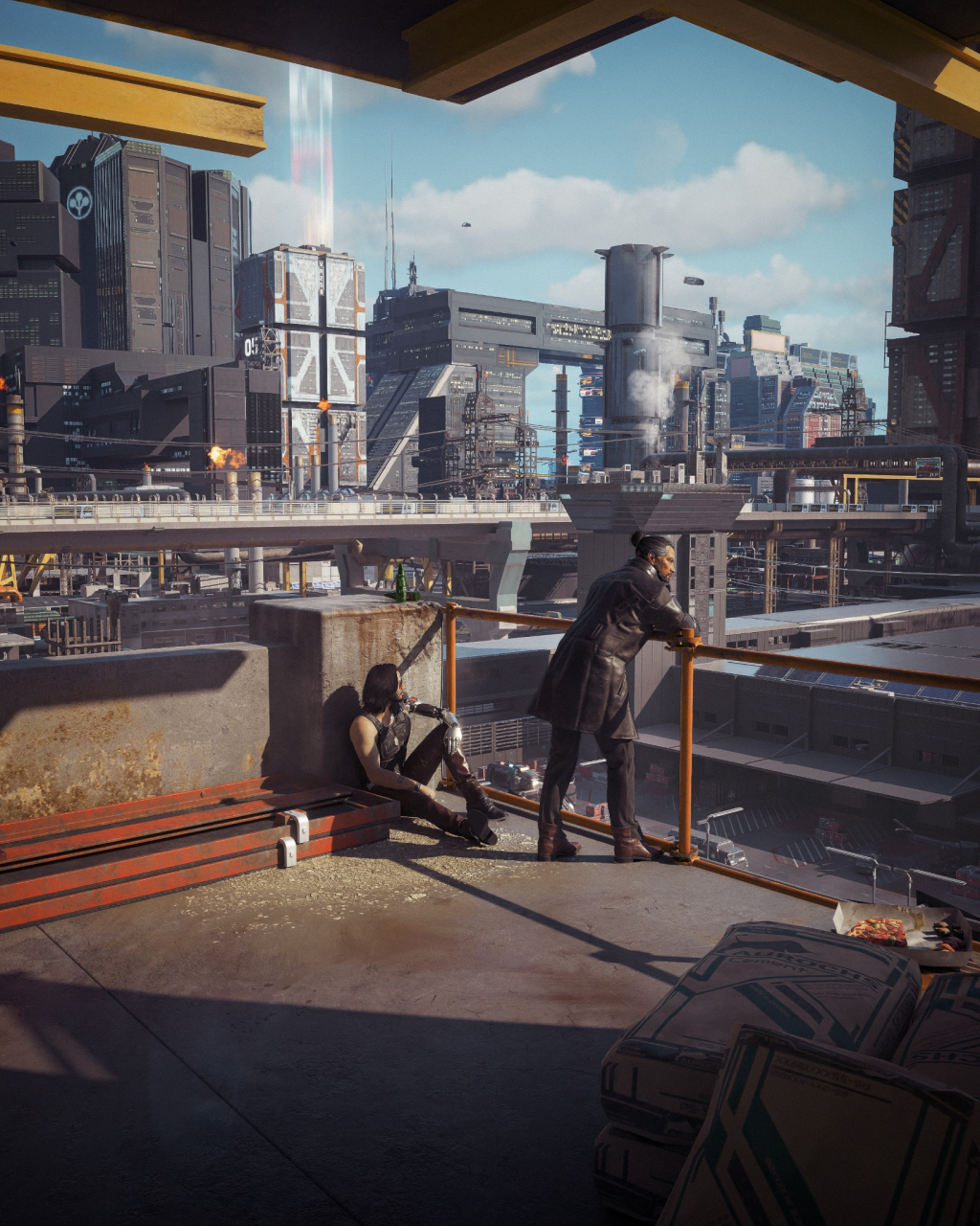 《赛博朋克2077》游戏摄影(x:emeraldenvoy)  #赛博朋克2077