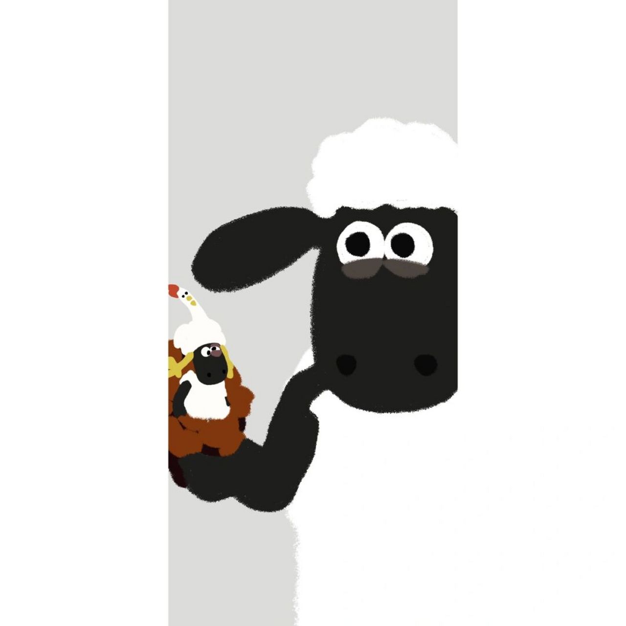 小羊肖恩壁纸3 壁纸更新拉[打call][亲吻]#插画分享# #插画# #壁纸