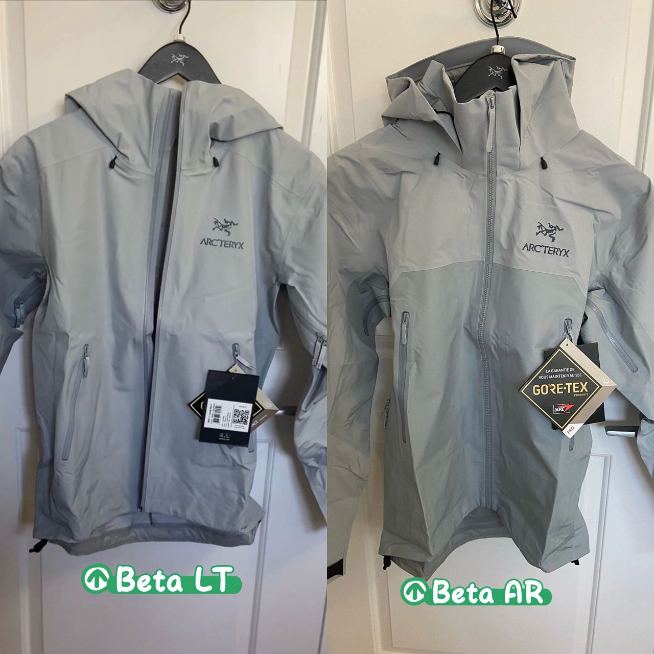 始祖鸟beta lt vs beta ar 云水蓝选哪个?