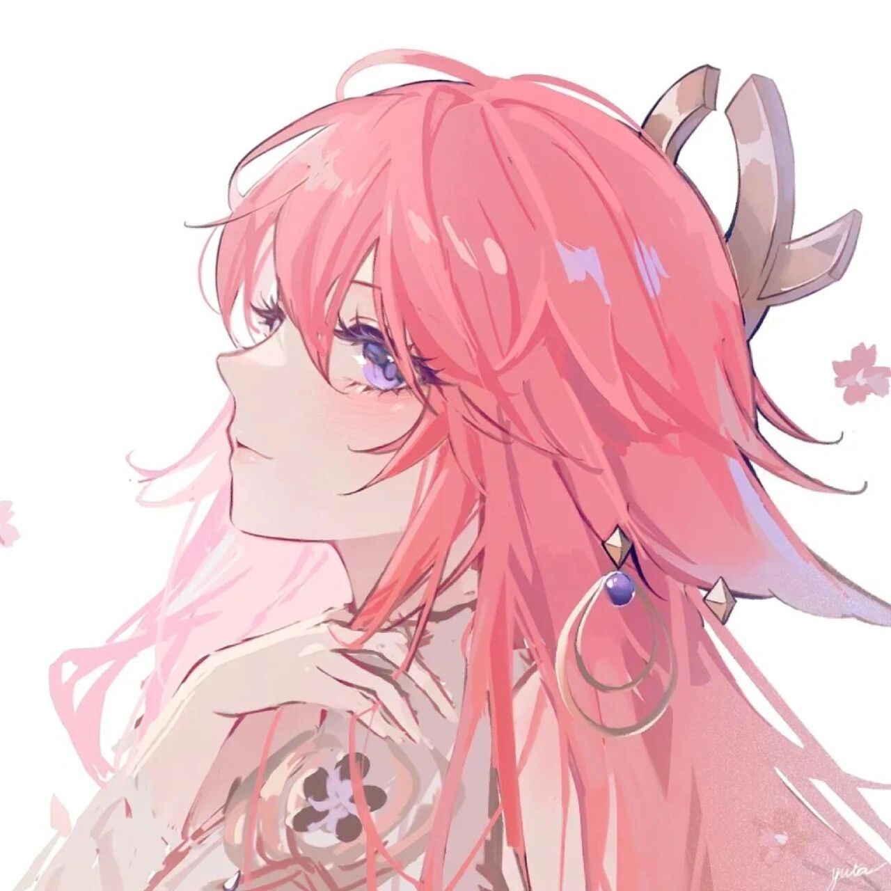 原神女生侧脸头像