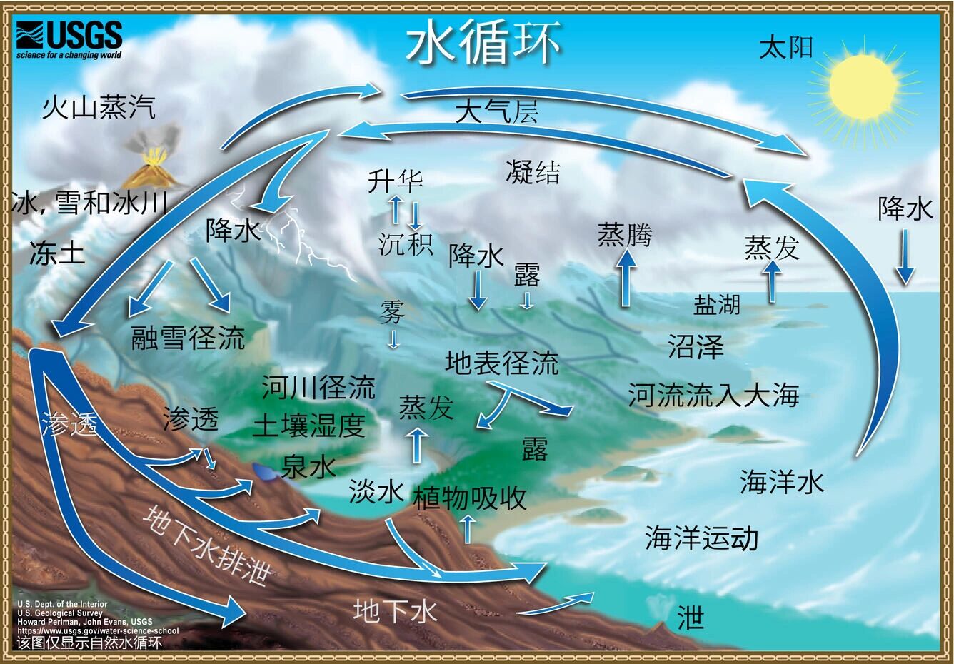 儿童科普知识分享 水循环