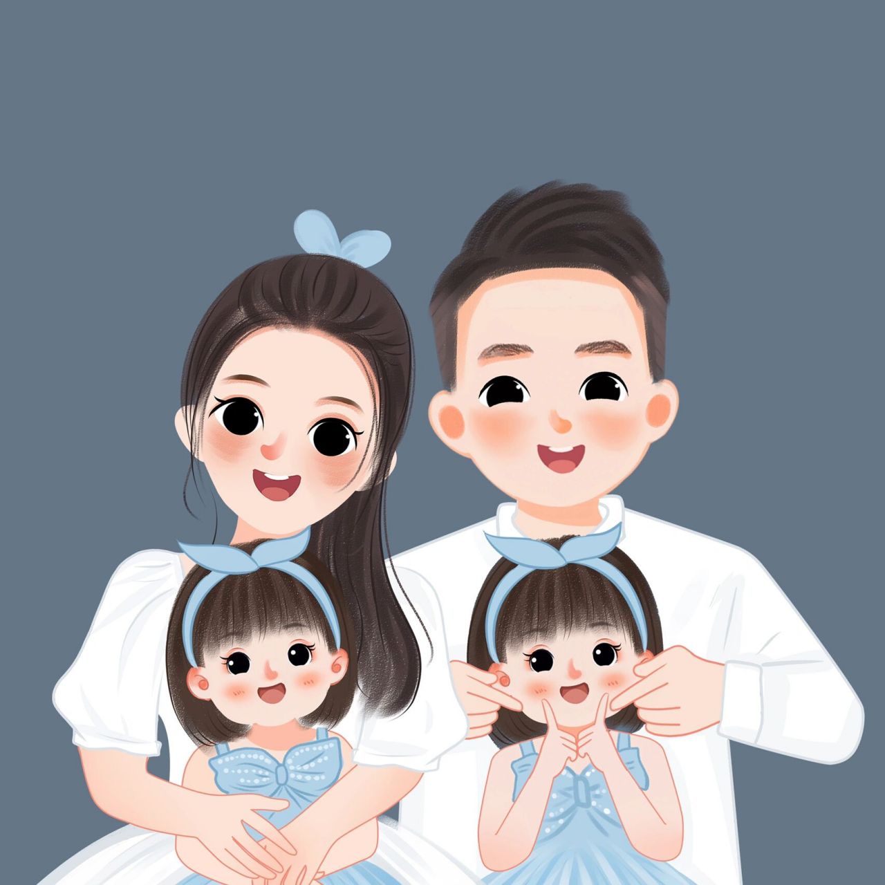 好可爱的一家人7815也有分开抱娃的头像哟7815 萌萌哒一家人