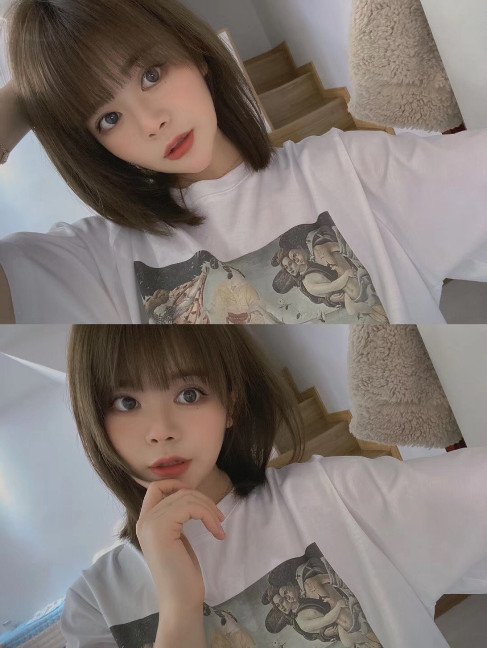 齐刘海搭配初恋头 1.